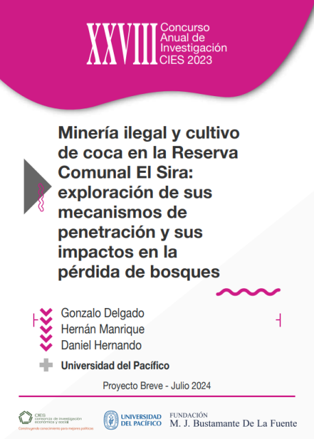 Minería ilegal y cultivo de coca en la Reserva Comunal El Sira: exploración de sus mecanismos de penetración y sus impactos en la pérdida de bosques